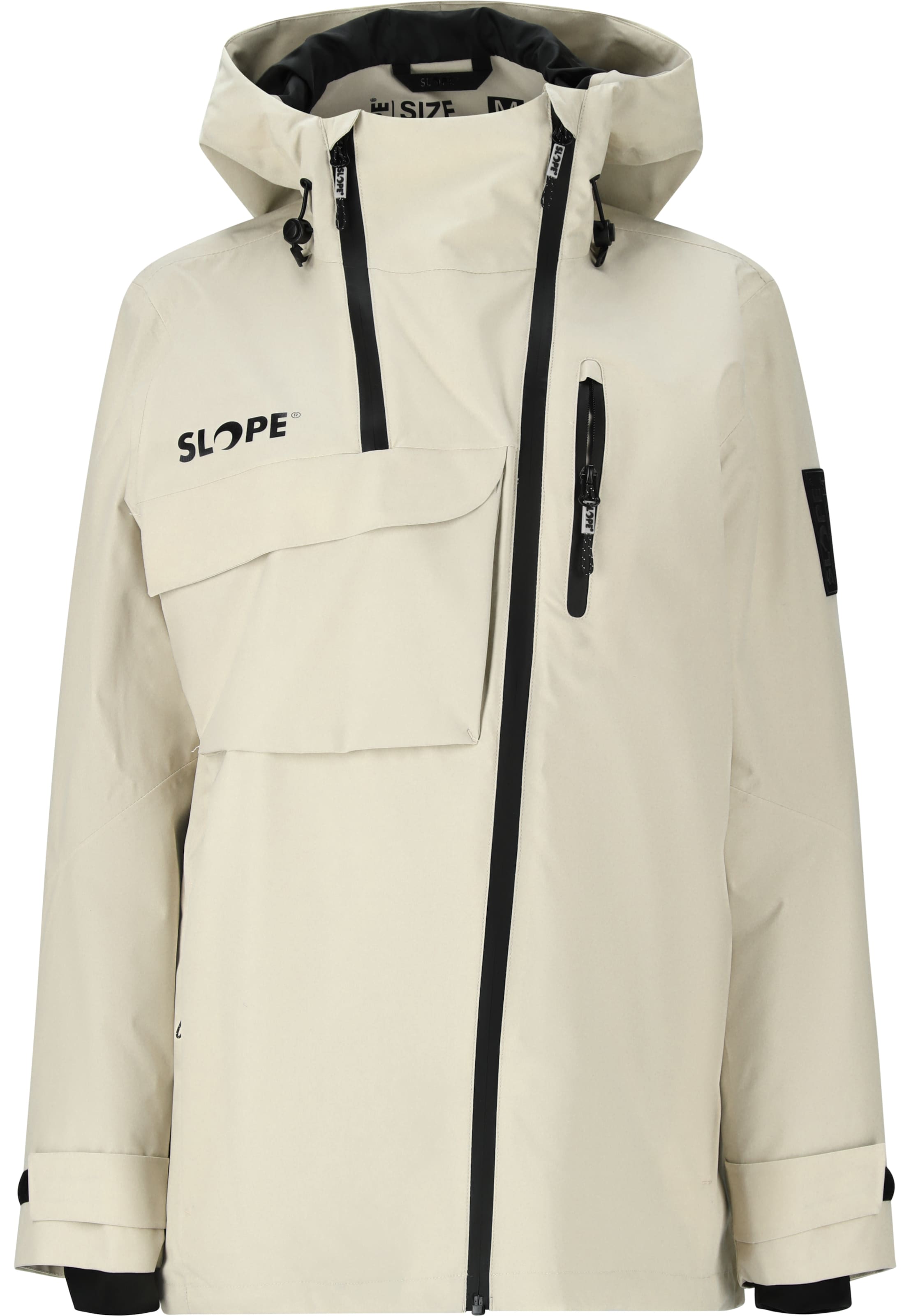 SLOPE Skijacke 'Zuko' in Weiß: Vorderseite