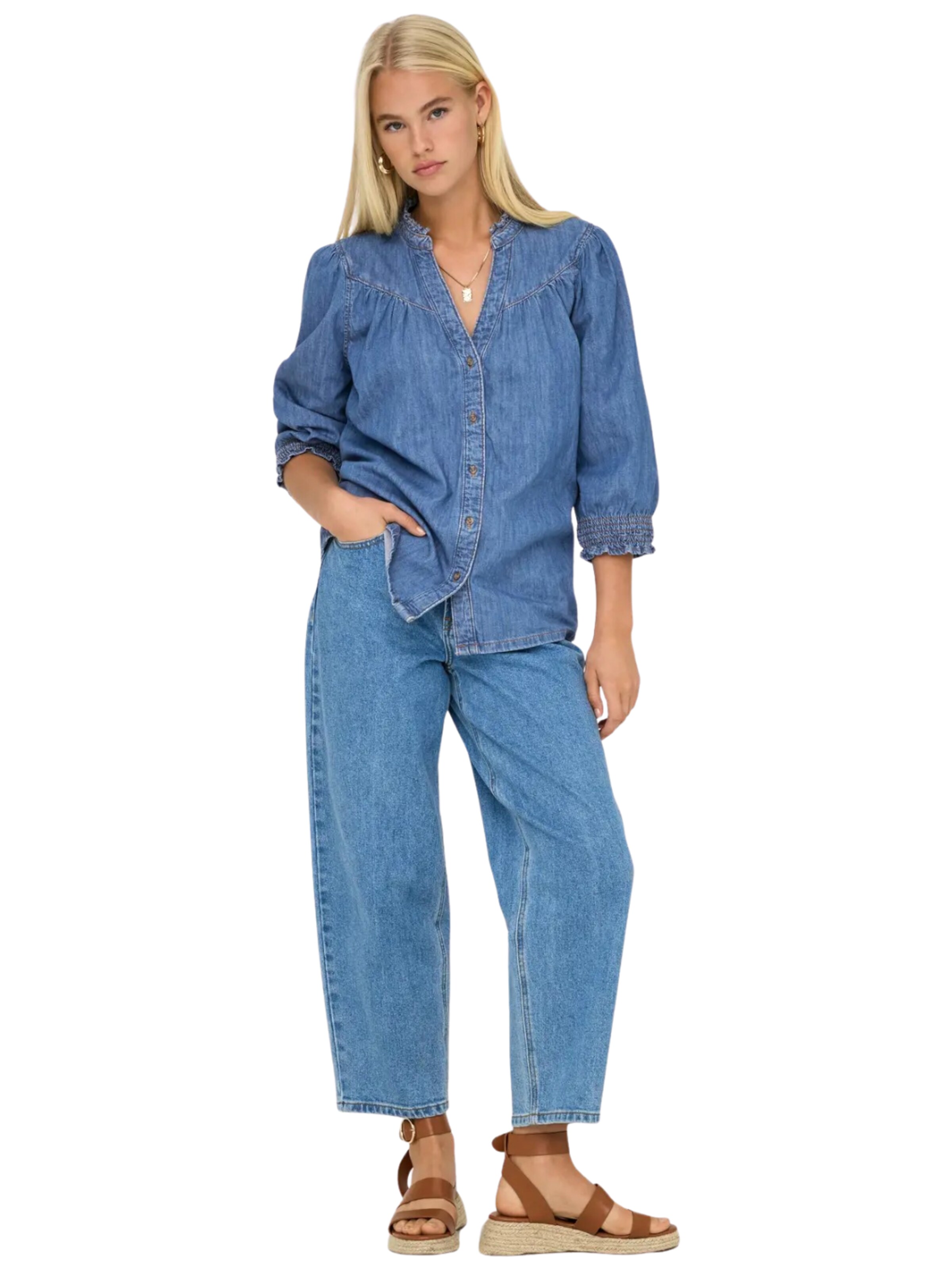 ONLY Shirt 'RAYA' in Blue