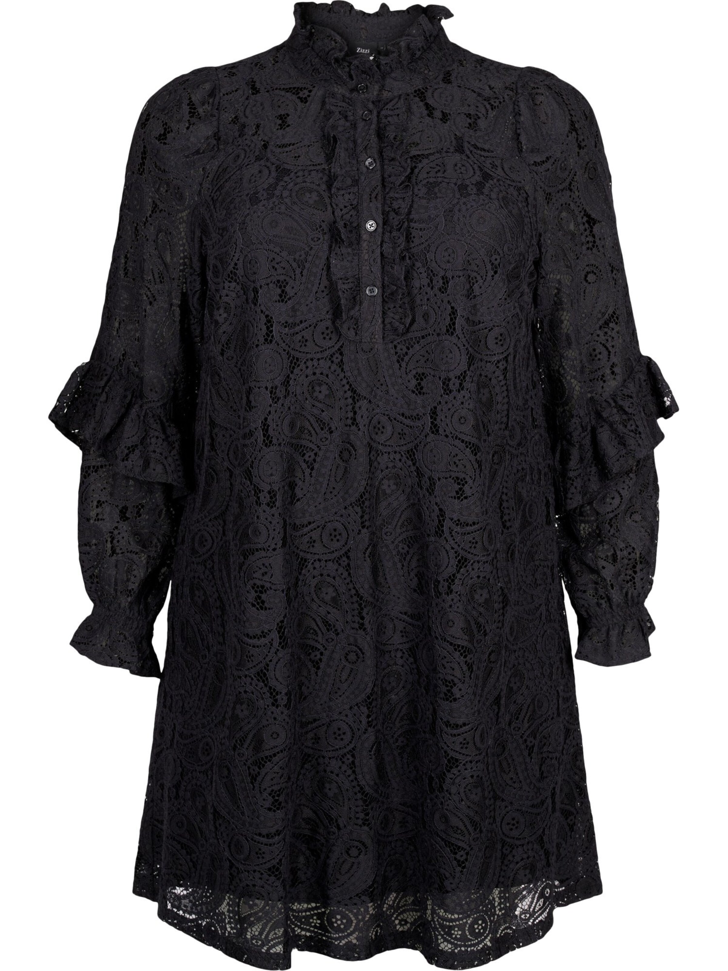 Zizzi Šaty 'Lira' - Čierna: predná strana