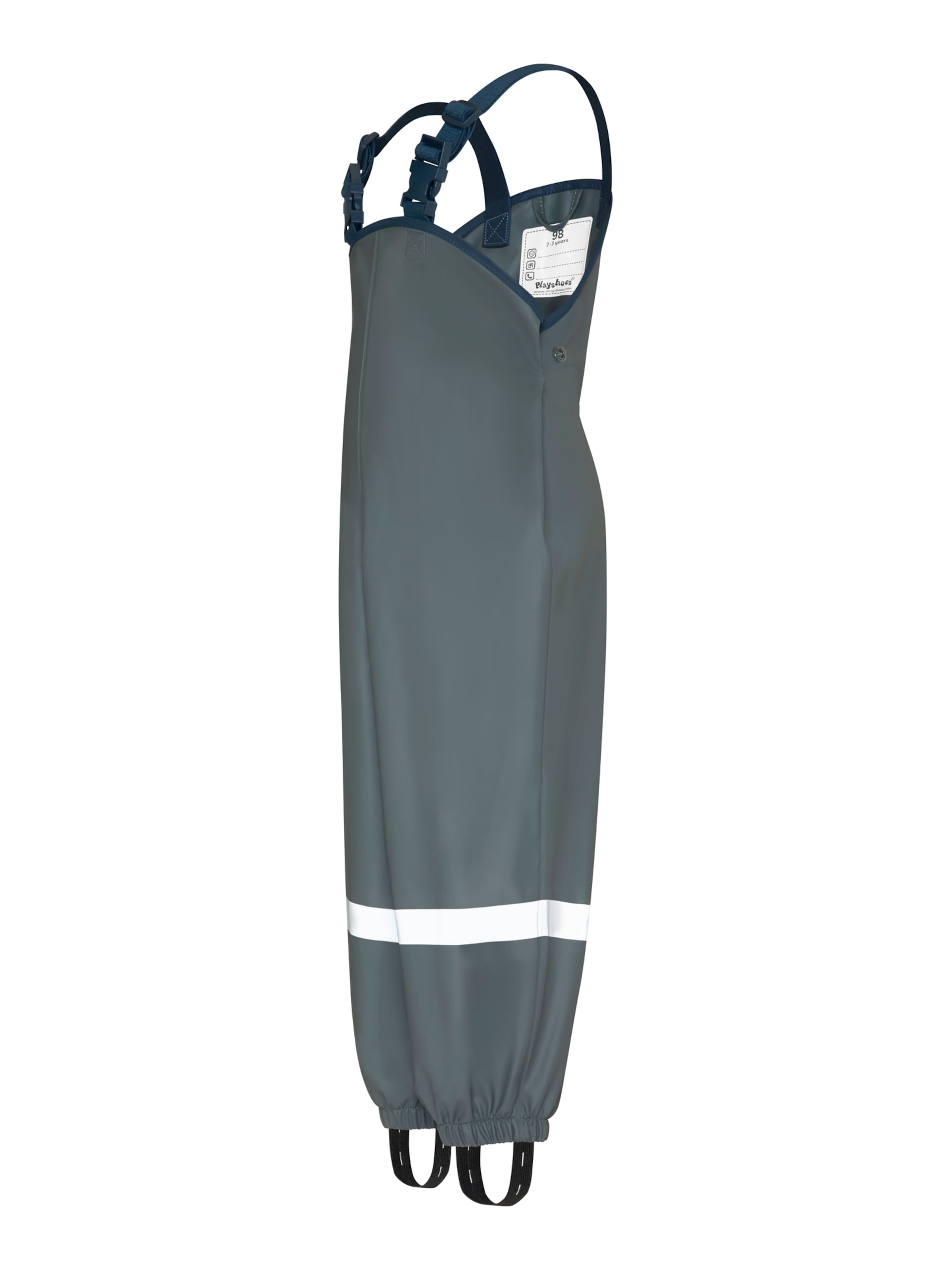 Tapered Pantaloni con pettorina di PLAYSHOES in grigio