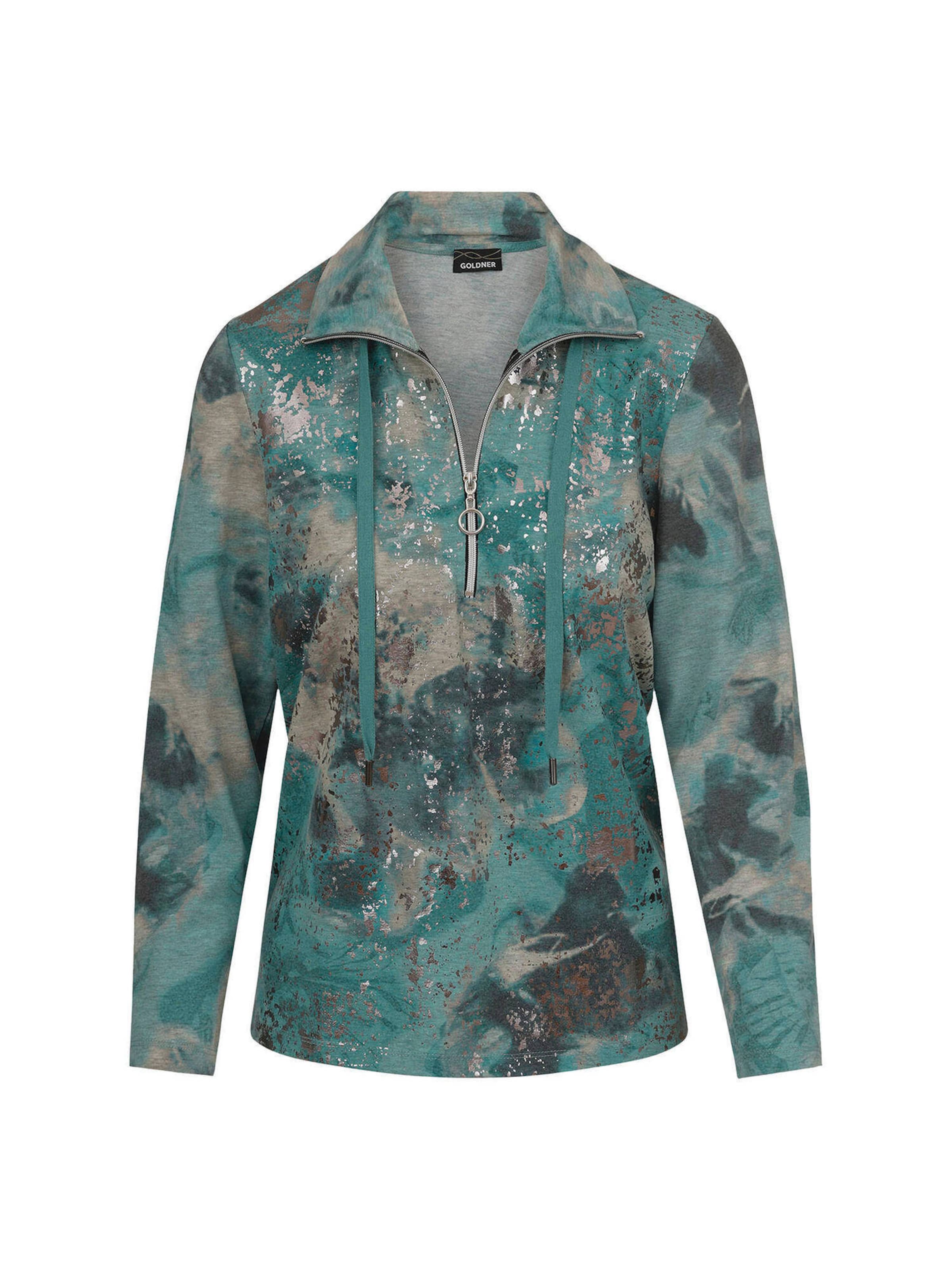 Goldner Sweatshirt in Groen: voorkant