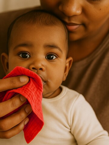 PAPATE Babydyne 'Organic Cotton Swaddles' i pink