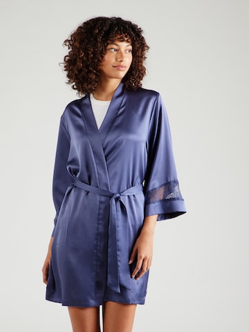 ETAM Dressing Gown 'SENTIMENT' in Blue: front