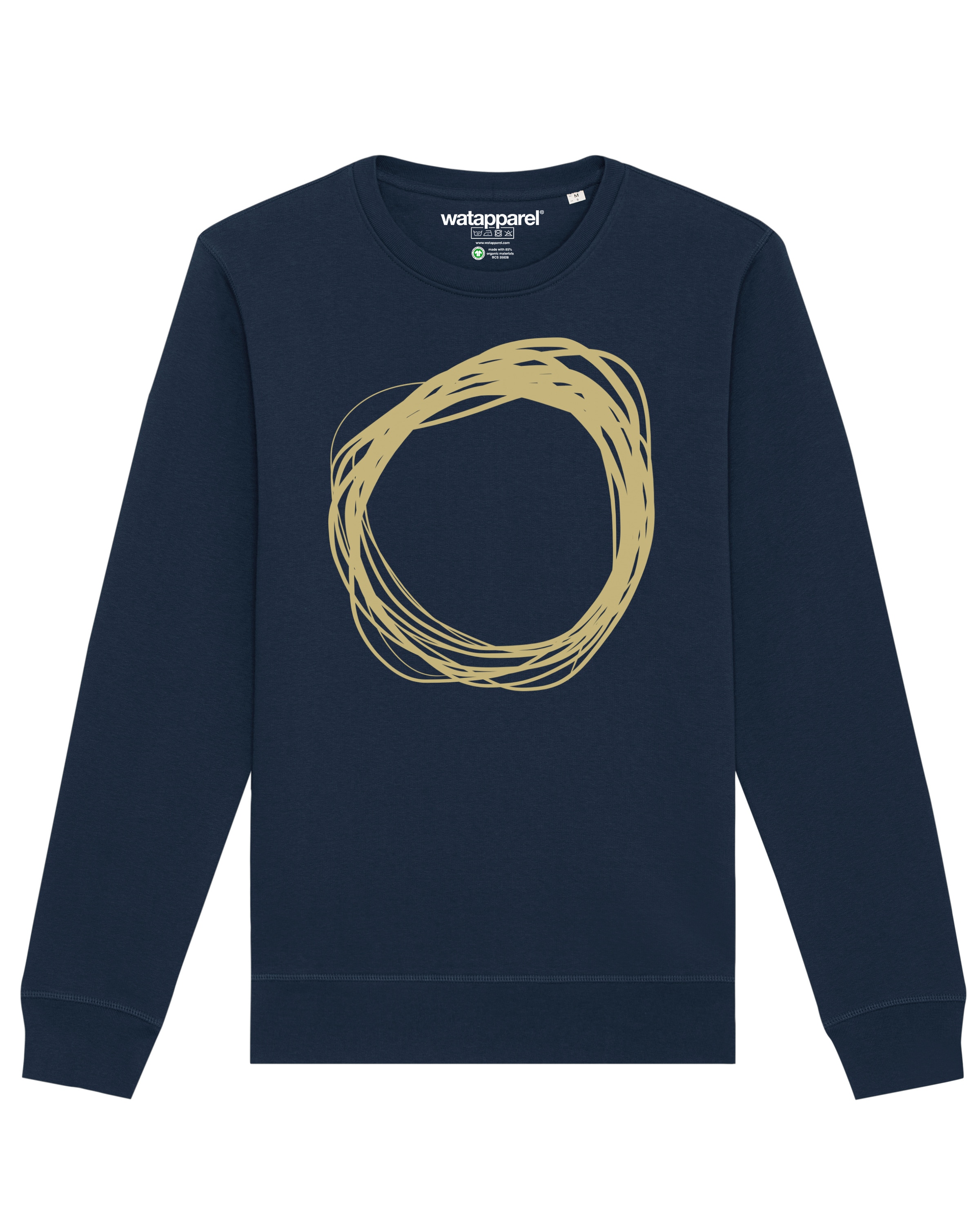 Watapparel Sweatshirt ' Kreis ' in Blue: front