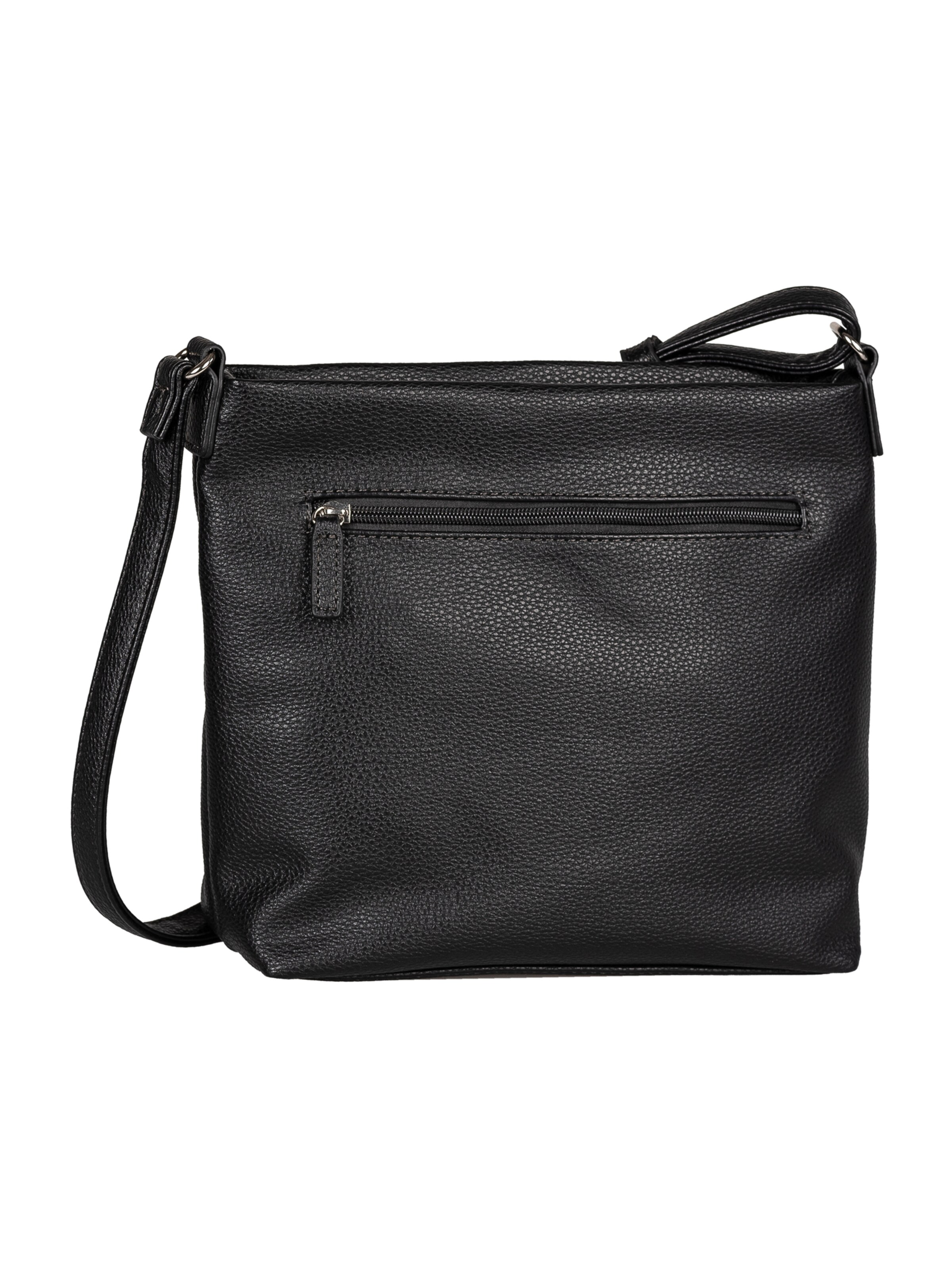 TOM TAILOR - Mala de ombro 'Wina' em preto