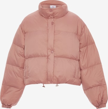 MYMOZimska jakna - crvena boja: prednji dio