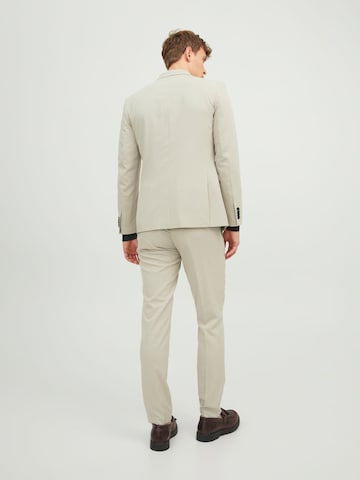 JACK & JONES Slimfit Spodnie w kant 'Franco' w kolorze beżowy