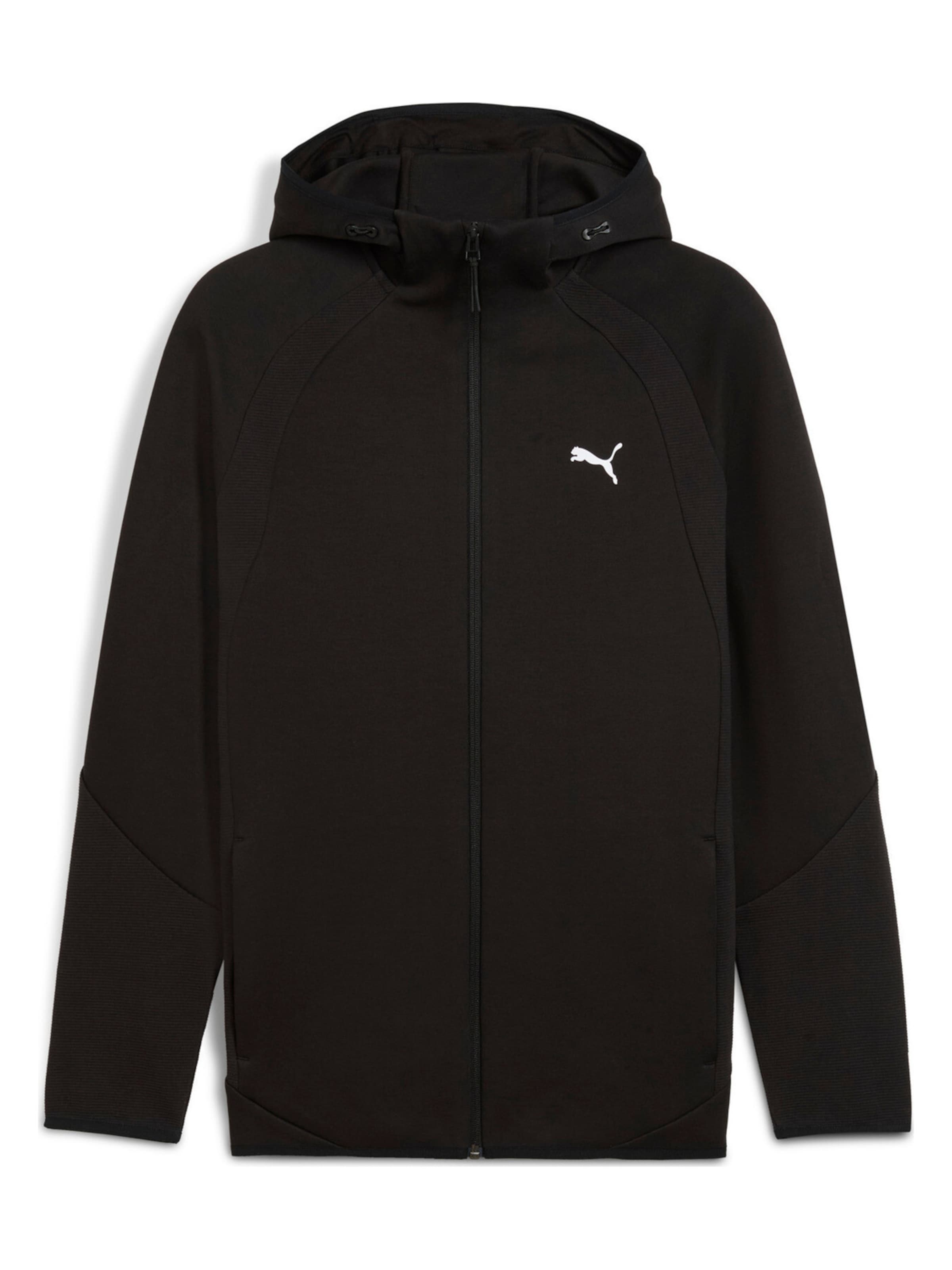 PUMA - Sudadera con cremallera 'Puma Evostripe Fz Hoodie Dk' en negro