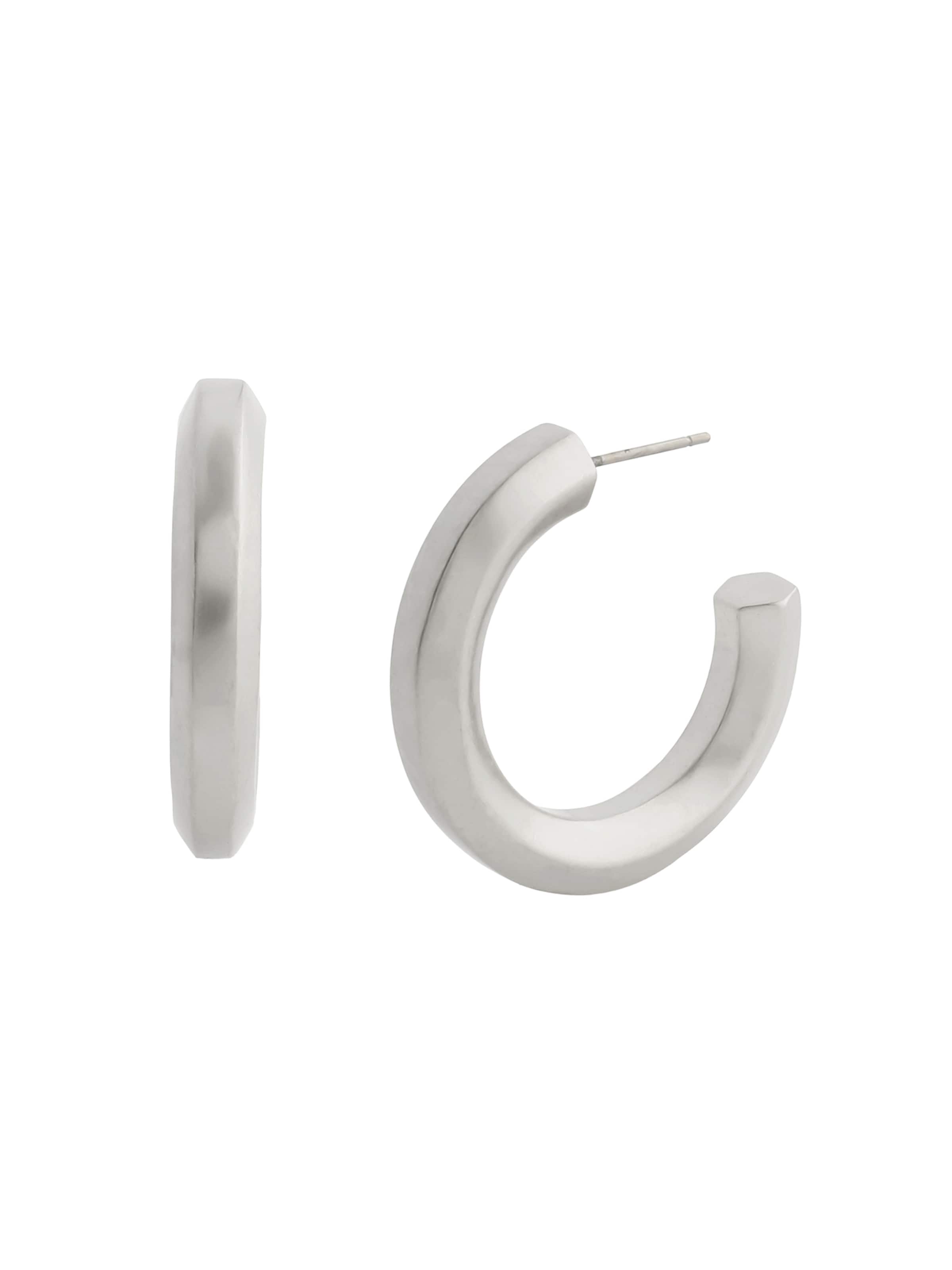 AllSaints - Pendientes 'Maeve' en plata: frente