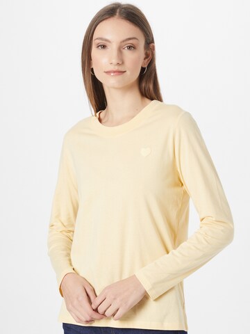 ESPRIT Тениска в жълто: отпред