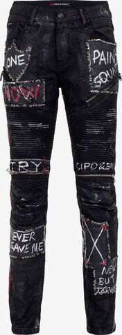 CIPO & BAXX Regular Jeans in Black: front