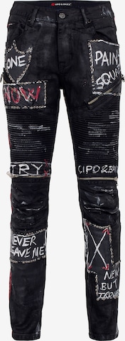 CIPO & BAXX Jeans in Zwart: voorkant