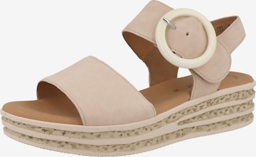 GABOR - Sandália em bege: frente