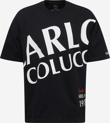 T-Shirt Carlo Colucci en noir : devant