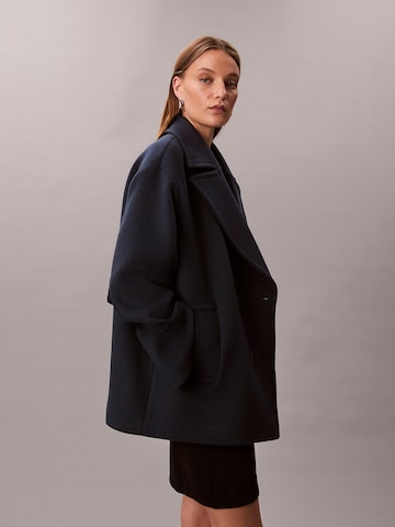 Calvin Klein Between-seasons coat 'Pea' in Blue
