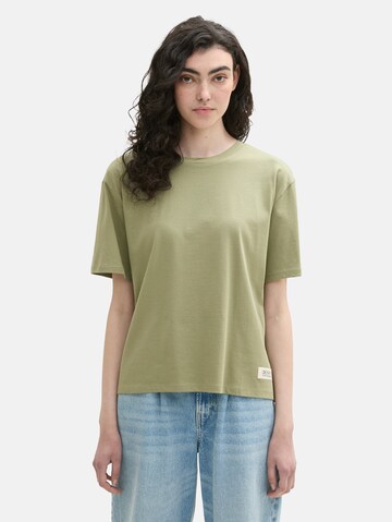 TOM TAILOR DENIM Shirt in Green: front