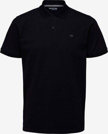 T-Shirt 'Aze' SELECTED HOMME en noir : devant