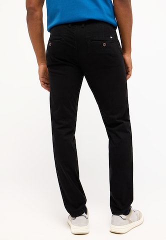 MUSTANG Regular Chino Pants in Black