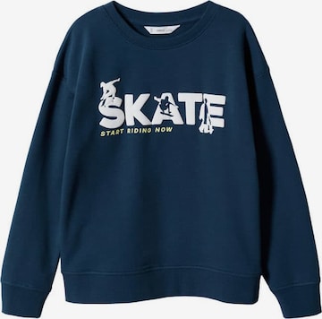 MANGO KIDS Sweatshirt 'Riding' i blå: framsida