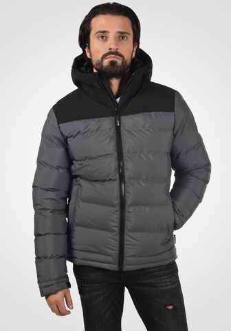 INDICODE JEANS Winterjacke 'Gaius' in Grau: predná strana