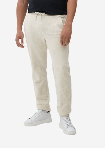 s.Oliver Men Tall Sizes Tapered Jogginghose in Beige: predná strana