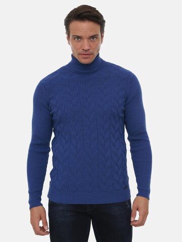 Sir Raymond Tailor Sweater 'Truff' in Blue: front