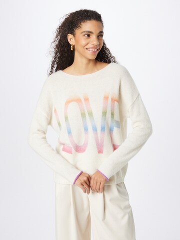 LIEBLINGSSTÜCK Pullover 'Selin' in Weiß: Vorderseite