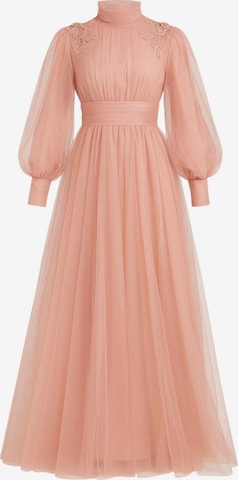 fashionshowcase Abendkleid 'MINEL' in Pink: Vorderseite