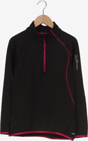SALOMON Sweatshirt & Zip-Up Hoodie in S in Black: front