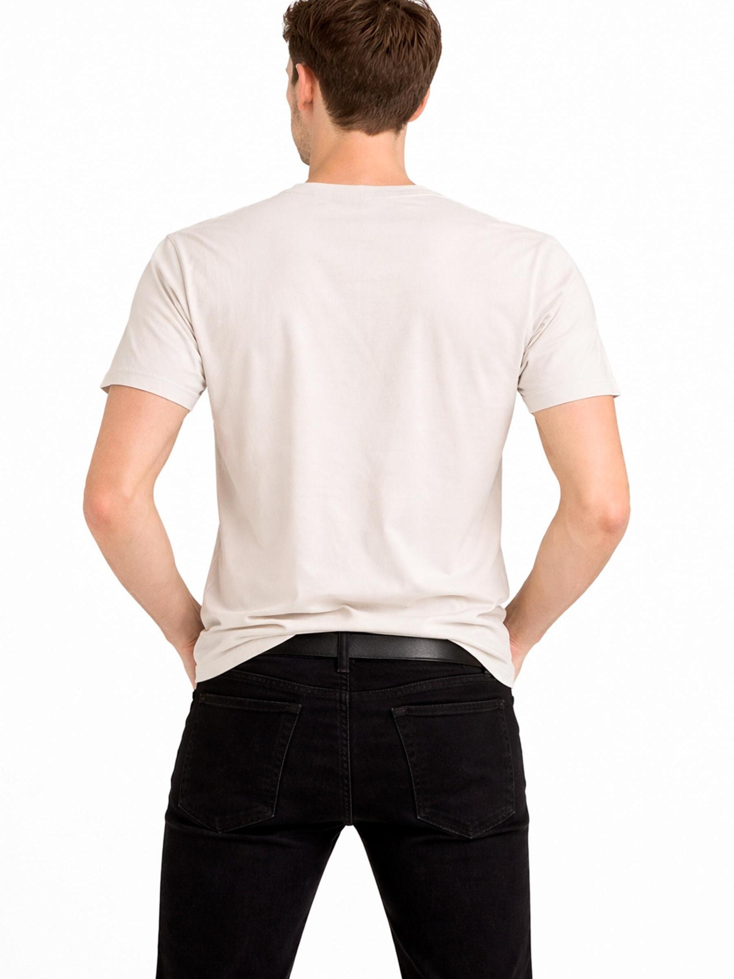 A Question Of (AQO) Shirt 'Anders Tee Garment Dyed' in Wit