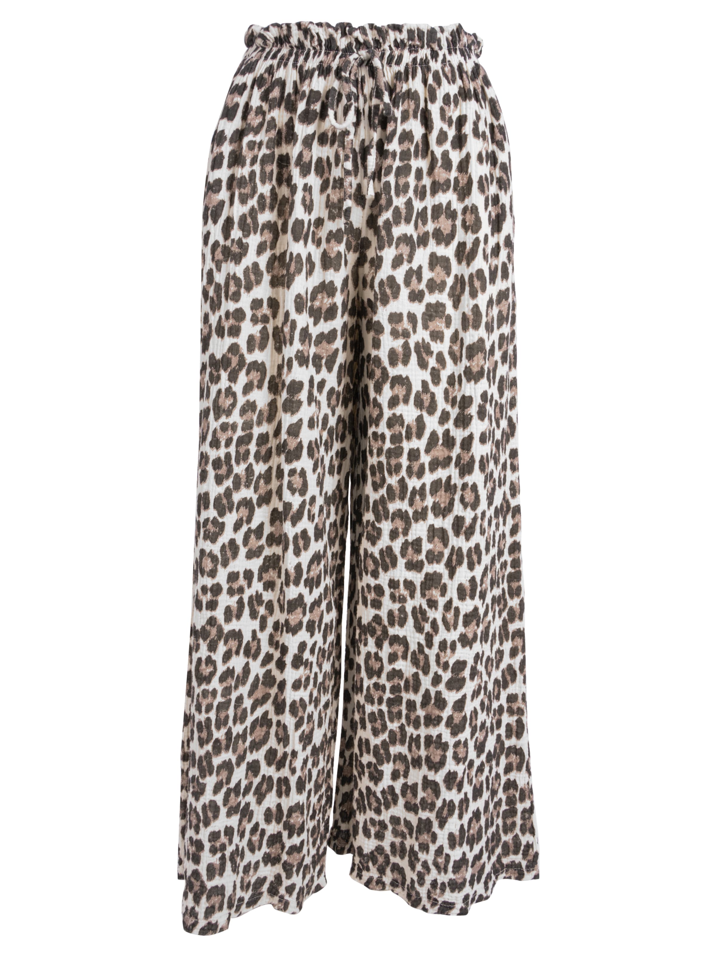 Wide Leg Pantalon 'Dani' Seasons of April en beige : devant