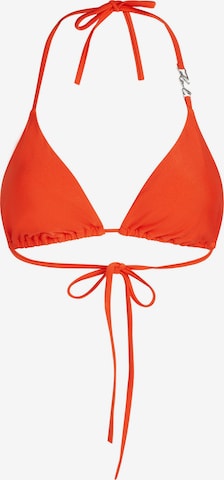 Karl Lagerfeld Kolmio Bikinitoppi värissä oranssi: etupuoli
