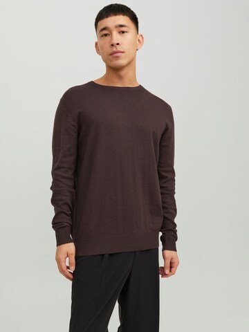 JACK & JONES Pullover 'Emil' in Braun: Vorderseite