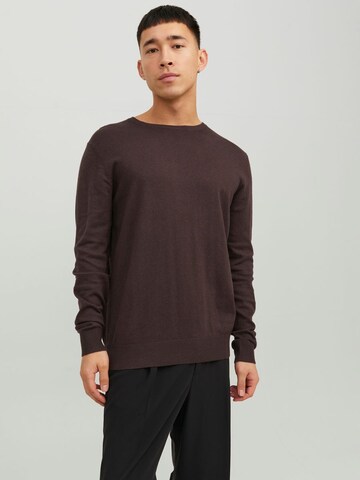 JACK & JONES Sweater in Brown: front