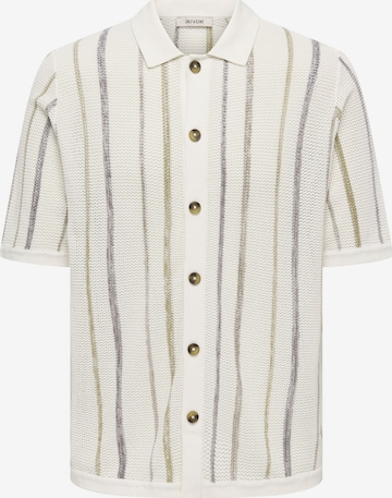 Giacchetta 'ONSTobby' di Only & Sons in bianco: frontale