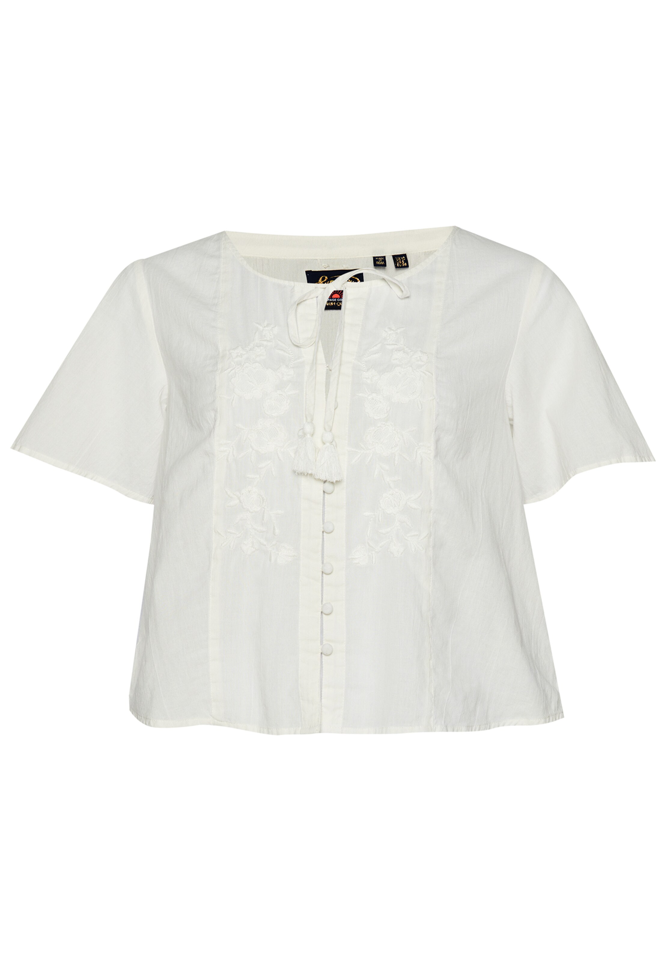 T-shirt Superdry en blanc : devant