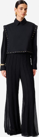 Camicia da donna 'Short Blouse With Studs' di Touché Privé in nero: frontale