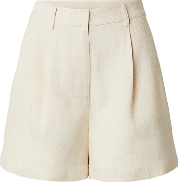 regular Pantaloni con piega frontale di noar studios in beige: frontale