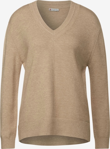 STREET ONE Sweater in Beige: front