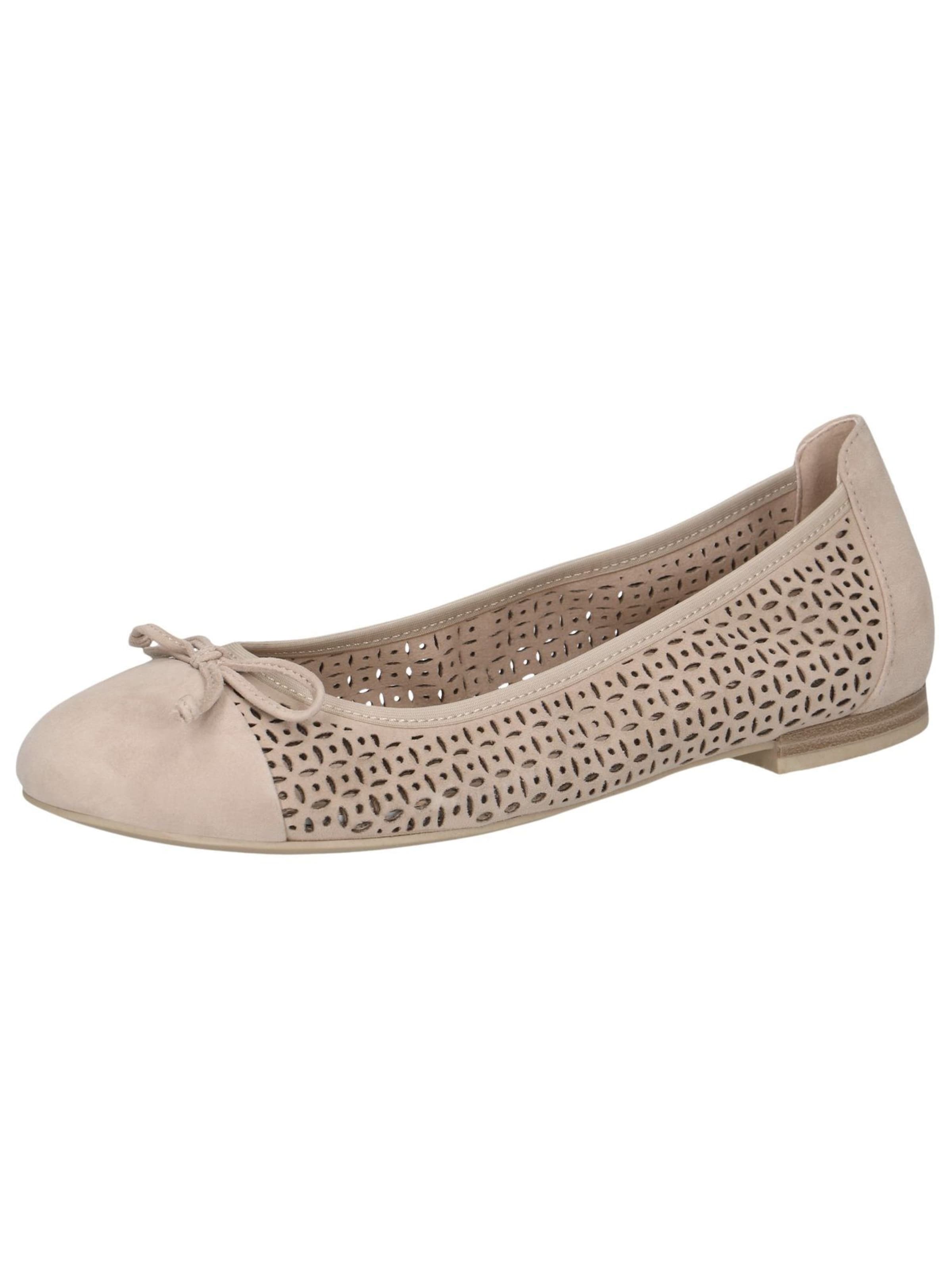 CAPRICE Ballet Flats in Beige: front