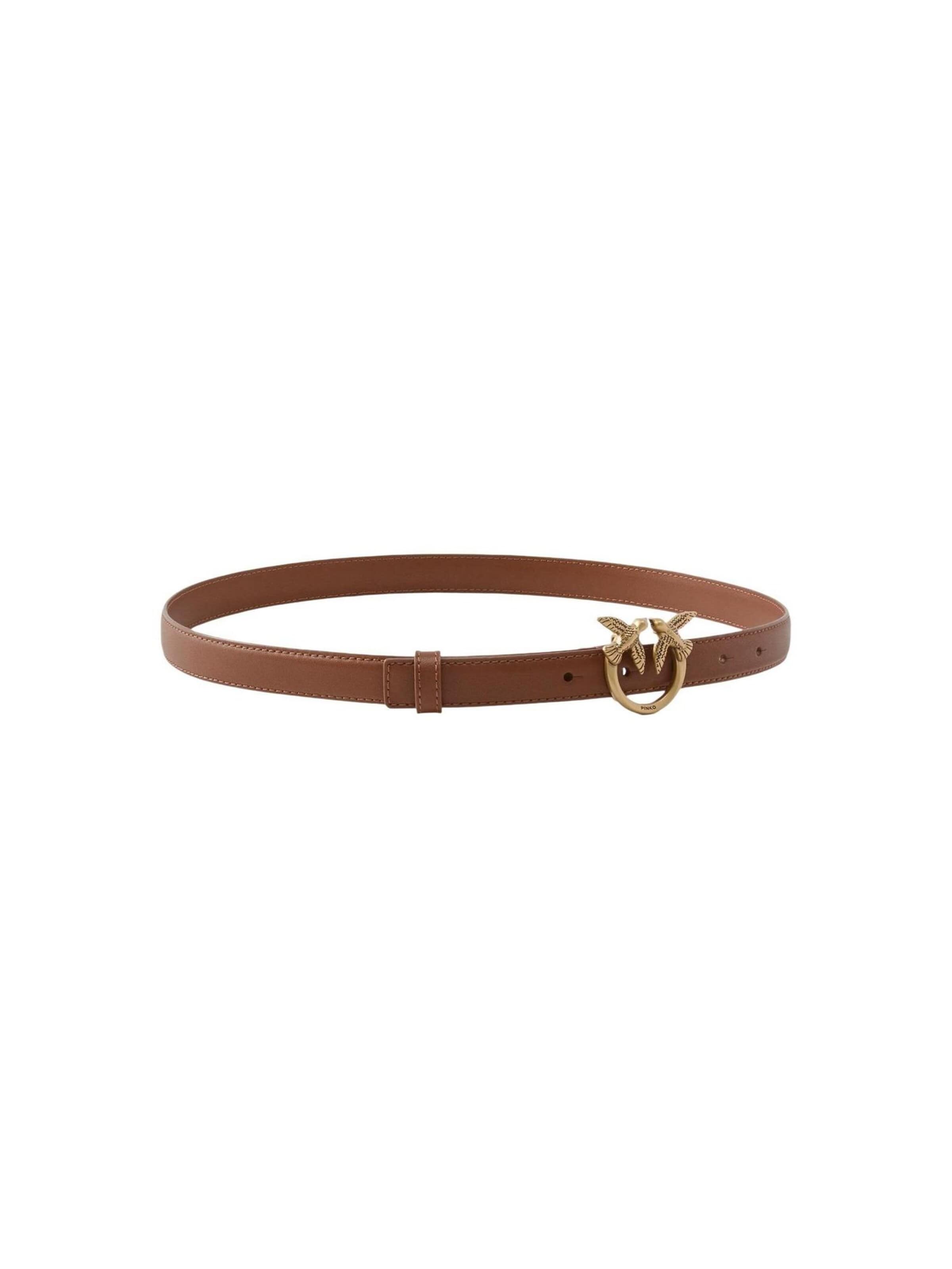 PINKO Riem 'LOVE BERRY H3 VITELLO SETA 100125 A0F1' in Bruin