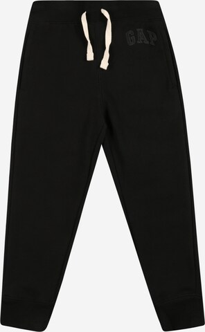 GAP - Tapered Calças em preto: frente