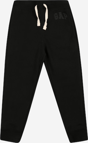 GAP Tapered Broek in Zwart: voorkant