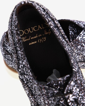 Doucal's Flats & Loafers in 39 in Silver