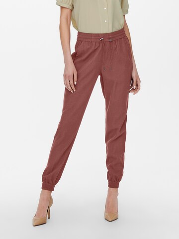 ONLY Tapered Trousers 'ONLKelda-Emery' in Red: front