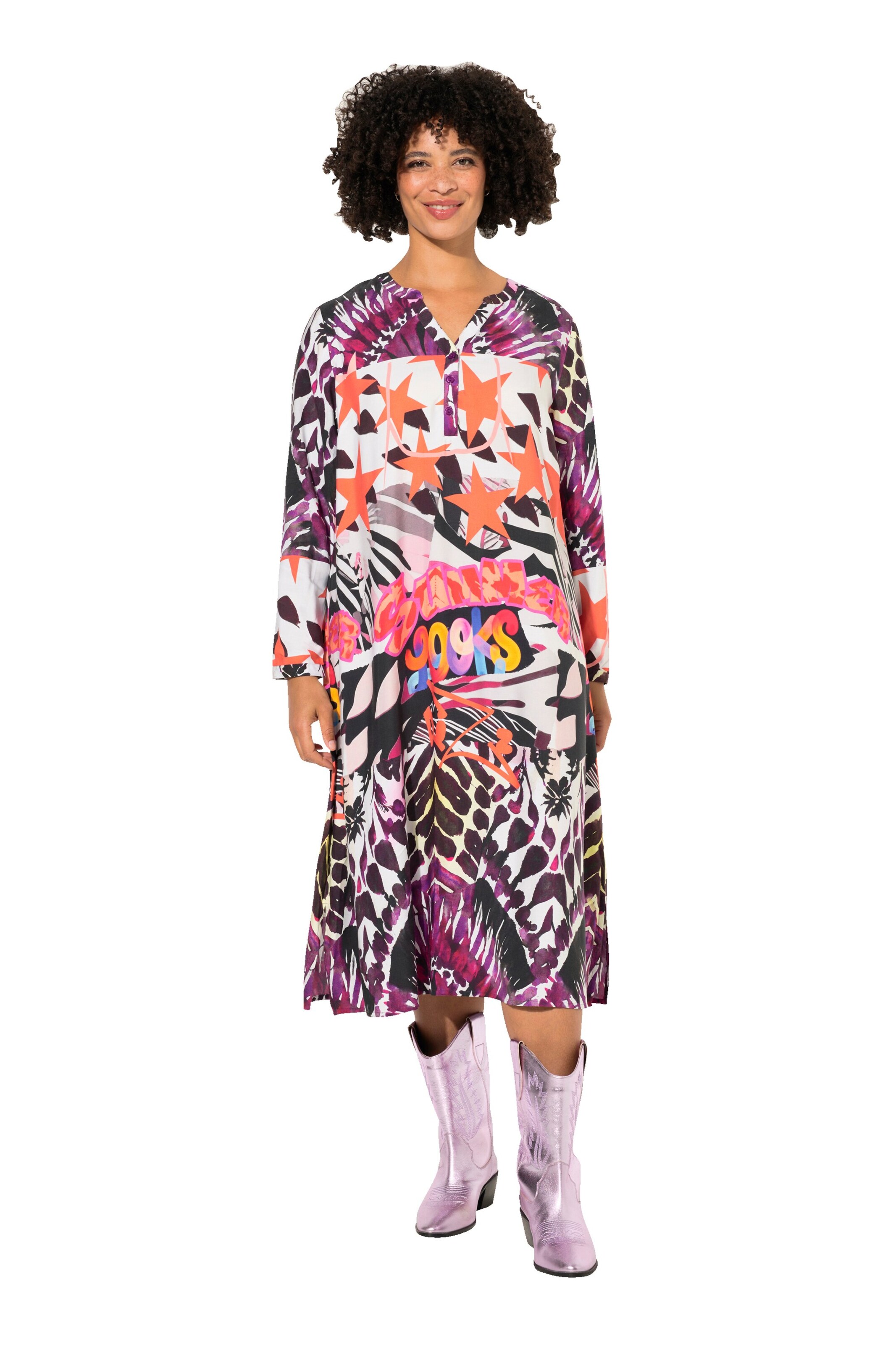 Angel of Style Shirt dress in Mixed colours: front