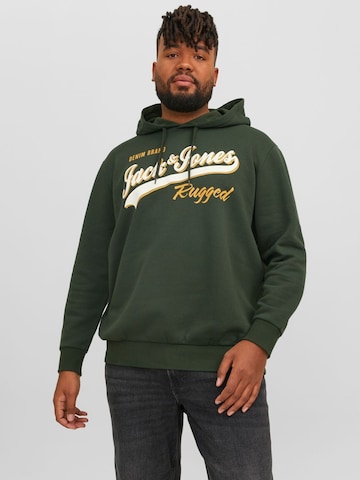 Jack & Jones Plus Sweatshirt in Groen: voorkant