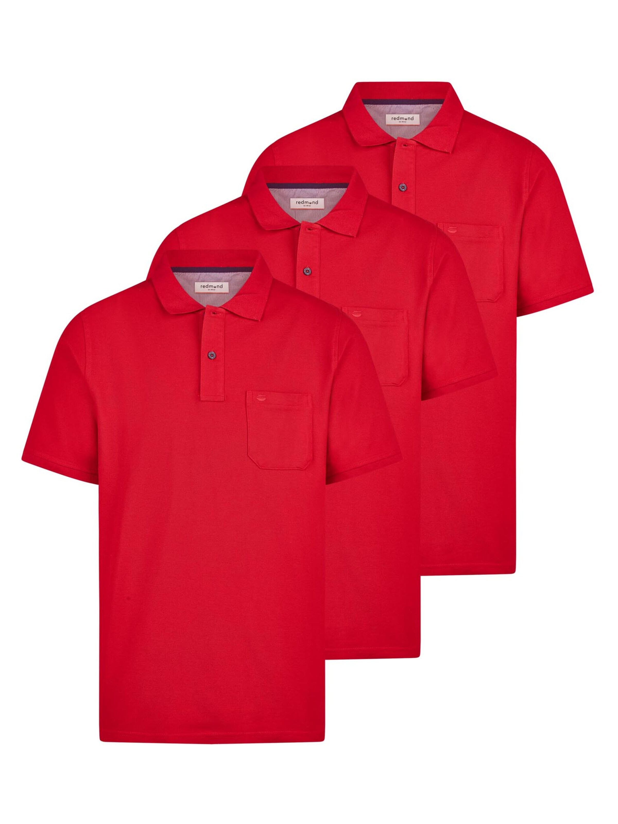 redmond Shirt 'Basic' in Red: front