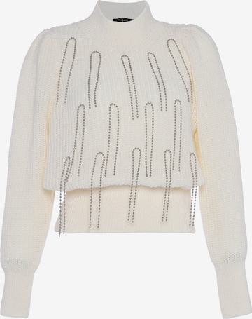 faina Sweater in White: front