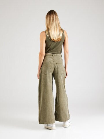 Monki - Pierna ancha Vaquero en verde